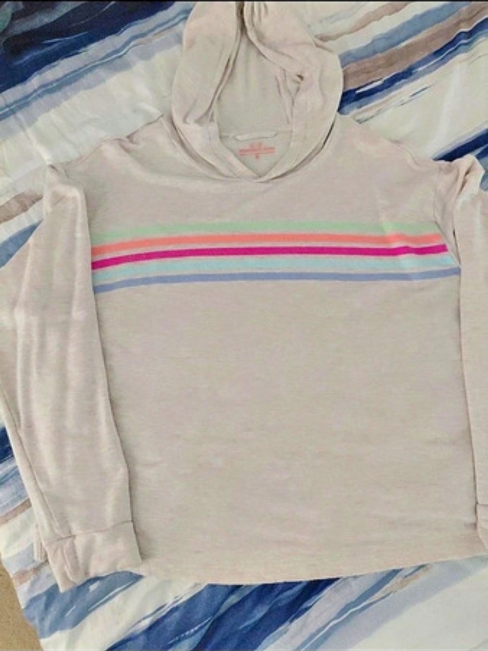 Vineyard Vines Color Block Hoodie Size XL
